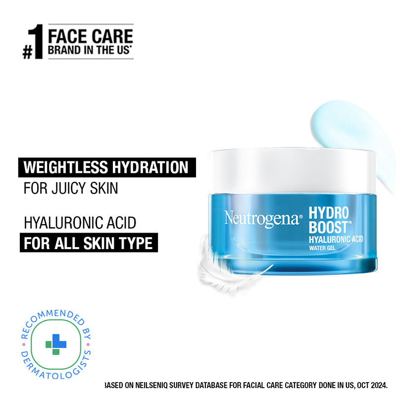 Neutrogena Hydro Boost Hyaluronic Acid Water Gel Light Face Moisturizer For Normal, Dry & Oily Skin
