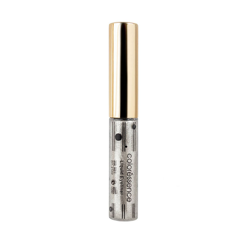 Coloressence Shimmer Gel Liquid Micro Glitter Metallic Waterproof Eyeliner - Silver