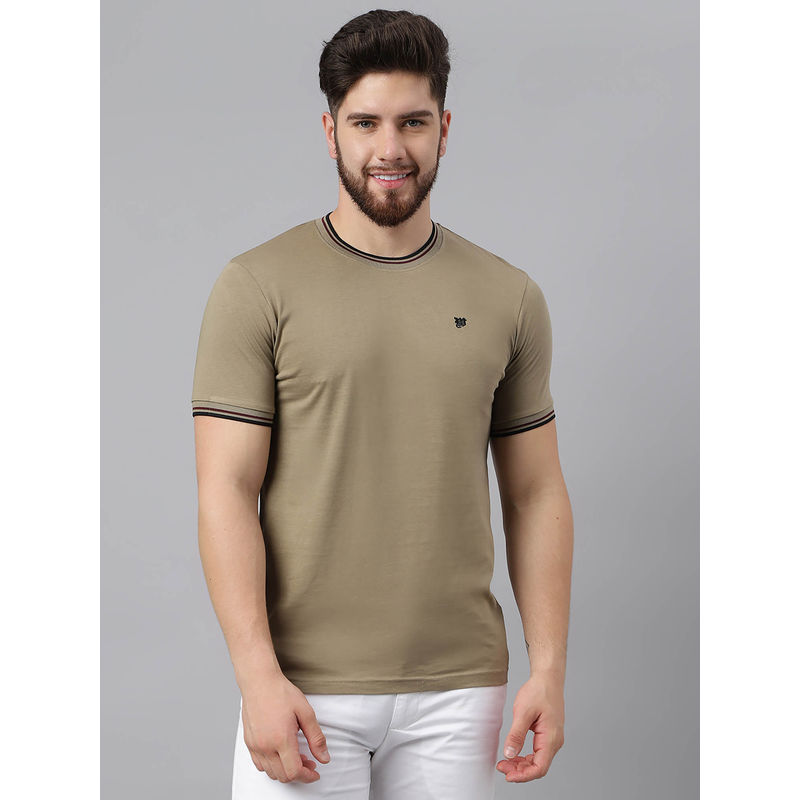 WOODS Solid Olive T-Shirt (L)