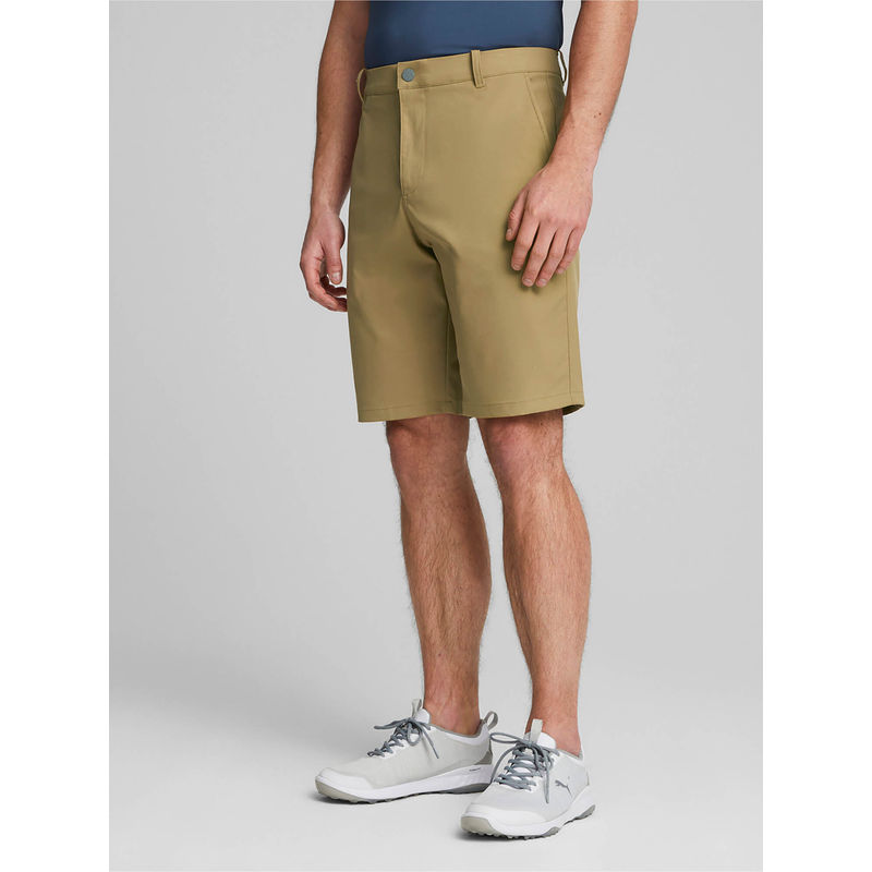 Puma Khaki Solid Regular Fit Shorts (28)