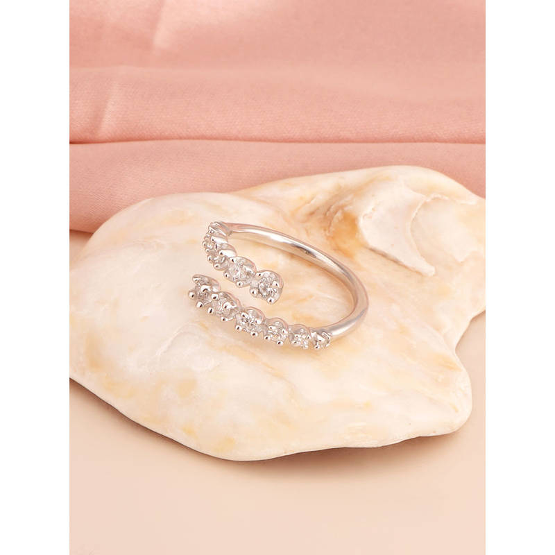 Palmonas Womens 925 Sterling Silver Twisted Band Ring (5)