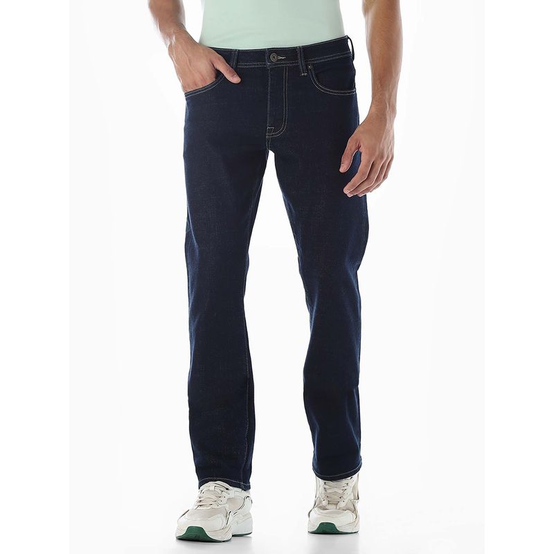 Jack & Jones Blue Solid Regular Fit Jeans (28/30)