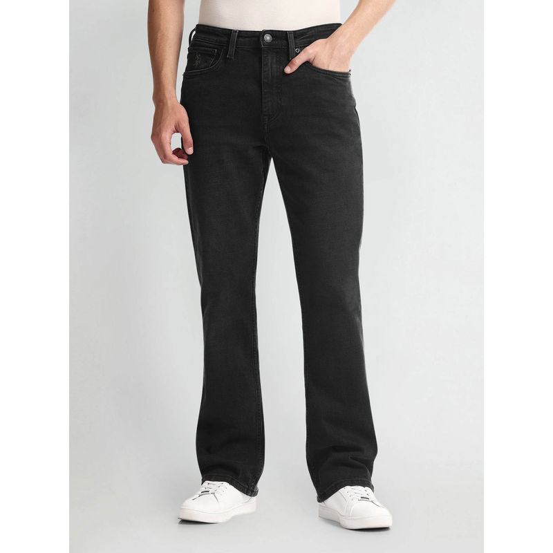 U.S. POLO ASSN. Connor Bootcut Fit Black Jeans (30)