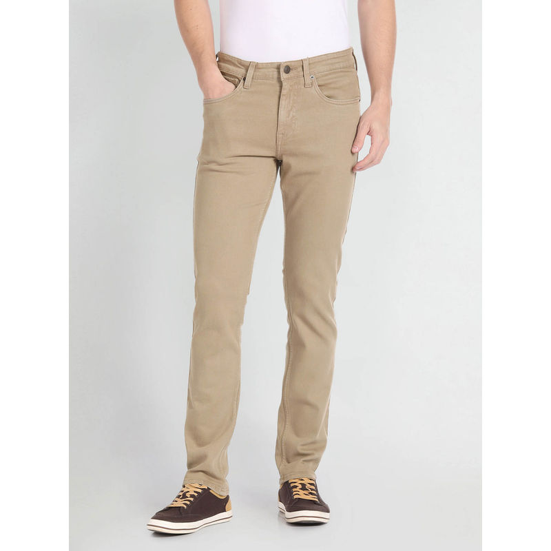 U.S. POLO ASSN. Brandon Slim Fit Brown Jeans (32)