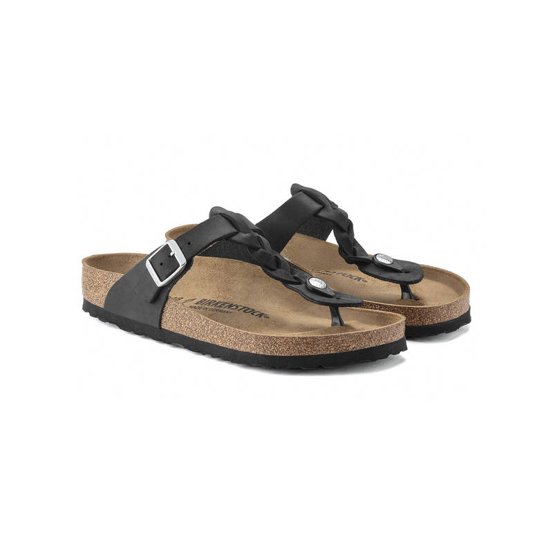 Birkenstock Gizeh Black Regular Womens Sliders (EURO 39)