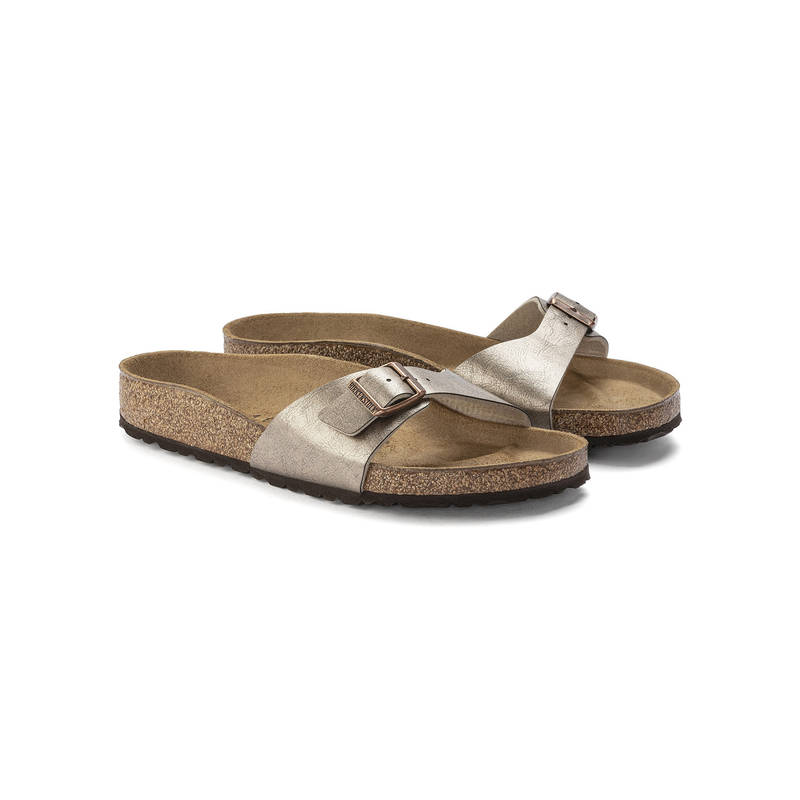 Birkenstock Madrid Solid Beige Narrow Width Women One-Strap Sandals (EURO 35)
