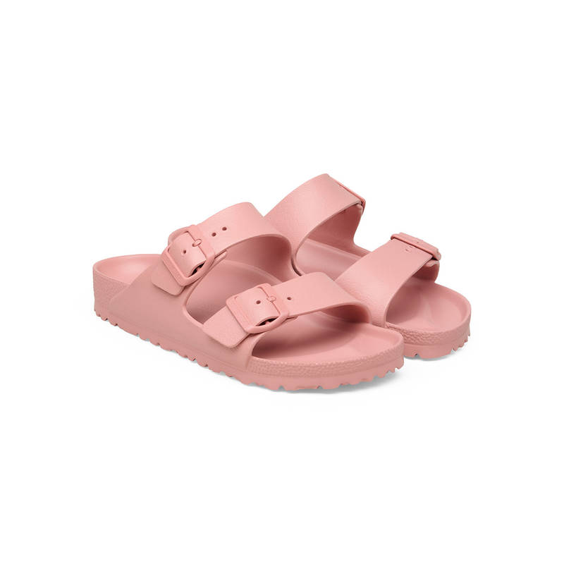 Birkenstock Arizona Unisex Pink Clay Eva Two Strap Sliders (EURO 37)