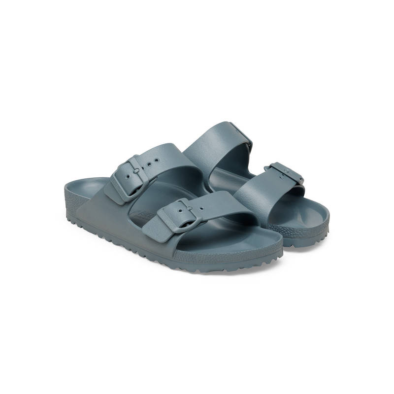 Birkenstock Arizona Unisex Basalt Grey Eva Two Strap Sliders (EURO 37)