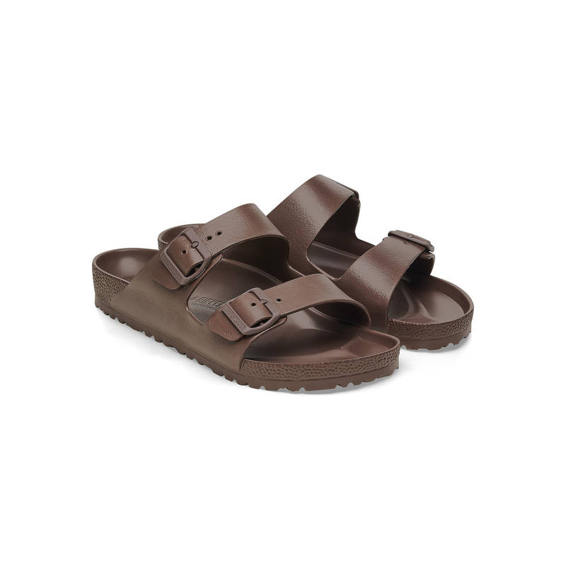 Birkenstock Arizona Unisex Brown Eva Two Strap Sliders (EURO 41)