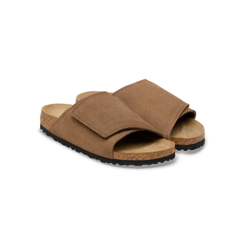 Birkenstock Solana Unisex Brown Suede Leather Sandals (EURO 41)