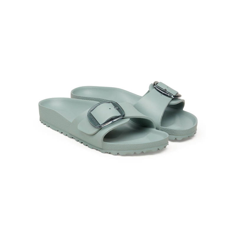 Birkenstock Madrid Big Buckle Women Green Eva One Strap Sliders (EURO 39)