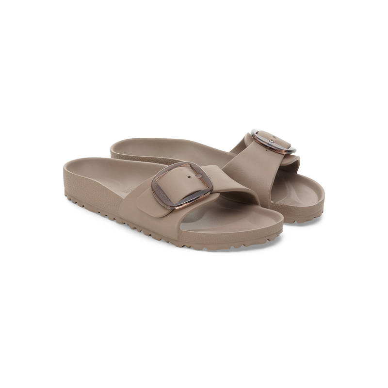 Birkenstock Madrid Big Buckle Women Beige Eva One Strap Sliders (EURO 39)