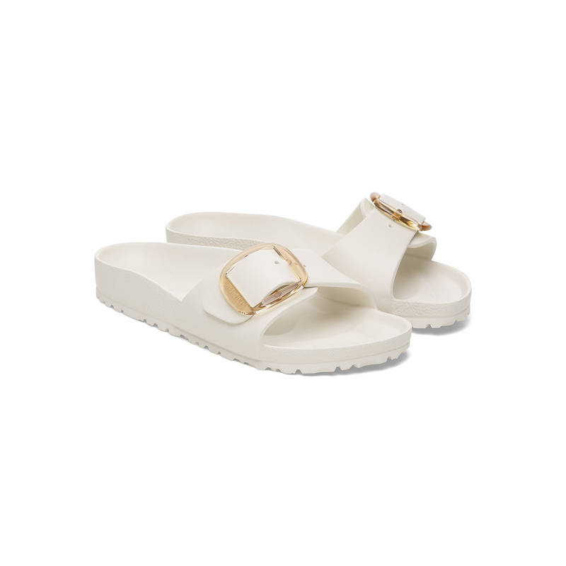 Birkenstock Madrid Big Buckle Women White Eva One Strap Sliders (EURO 37)