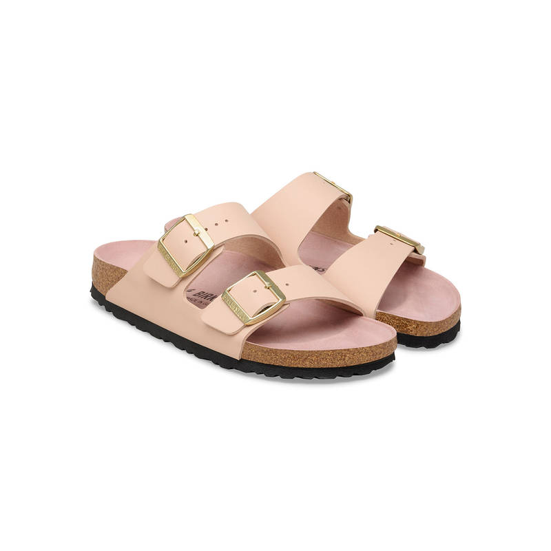 Birkenstock Arizona Women Triples Beige Birko-Flor Two Strap Sandals (EURO 35)