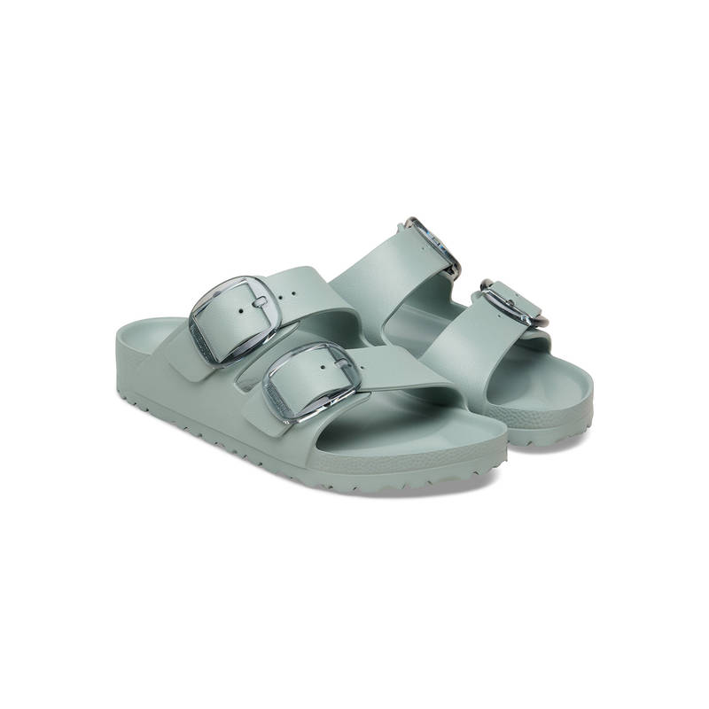 Birkenstock Arizona Big Buckle Women Green EVA Two Strap Sliders (EURO 39)