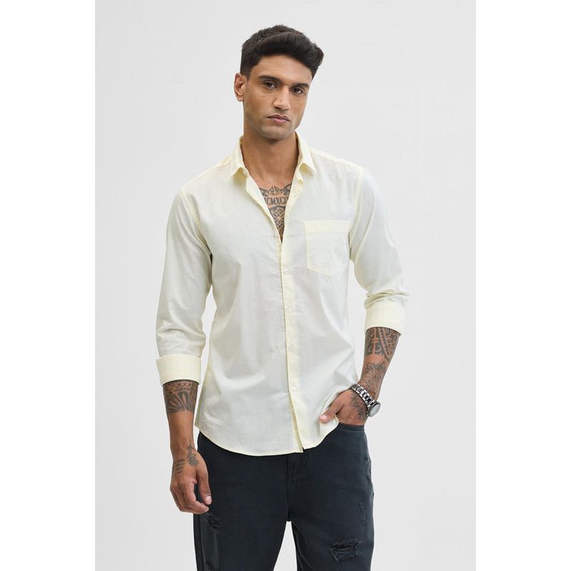 Snitch Core Lab Yellow Slim Fit Shirt (L)