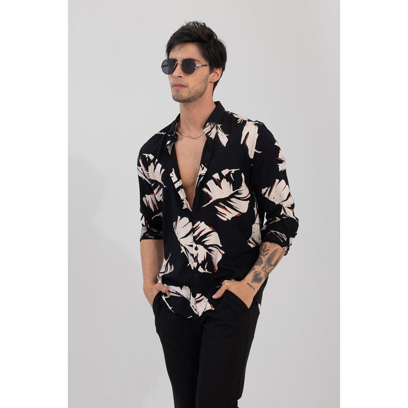 Snitch Cut Leaf Black Shirt (L)