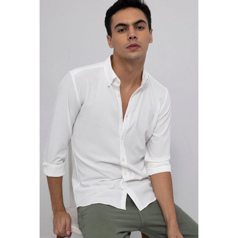 Snitch Wrinkle Crush White Shirt (2XL)