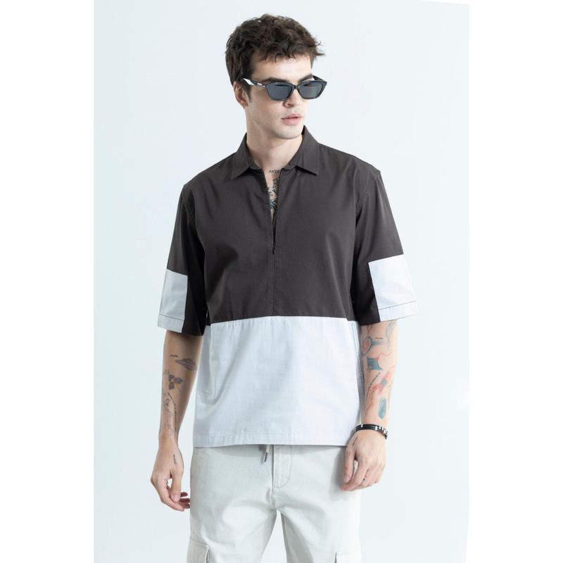 Snitch Easy Zip Grey Shirt (M)