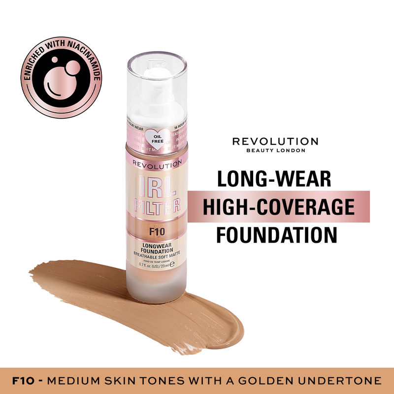 Makeup Revolution Irl Filter Longwear Foundation