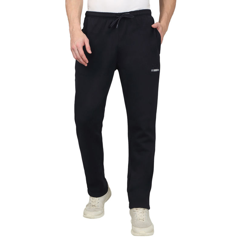 Cantabil Men Solid Navy Blue Trackpant (L)