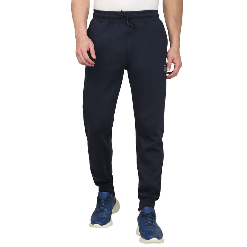 Cantabil Men Solid Navy Blue Joggers (M)