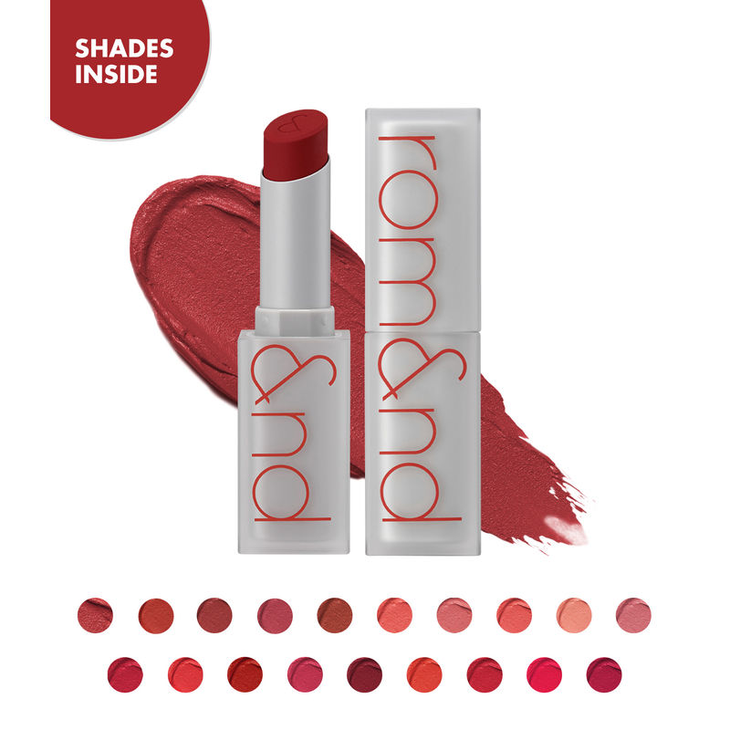 Rom&nd Zero Matte Lipstick - 18 Tanning Red