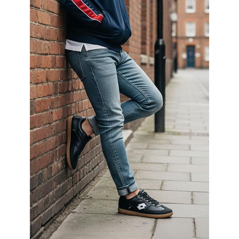 LOTTO Mavin Court Black Sneakers for Men (UK 7)