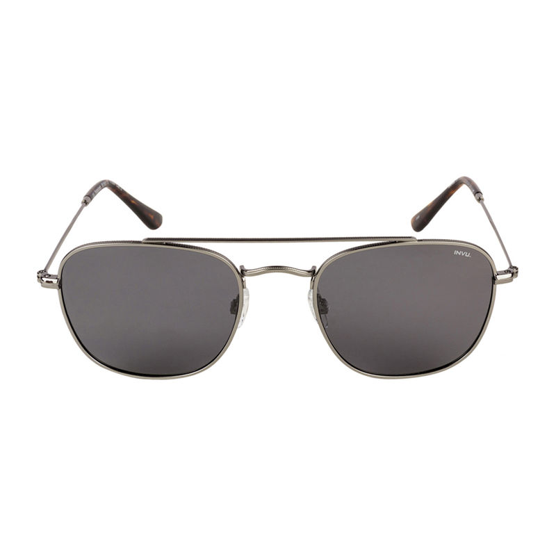 Invu Sunglasses Rectangular Sunglass With Grey Lens For Men: Buy Invu ...