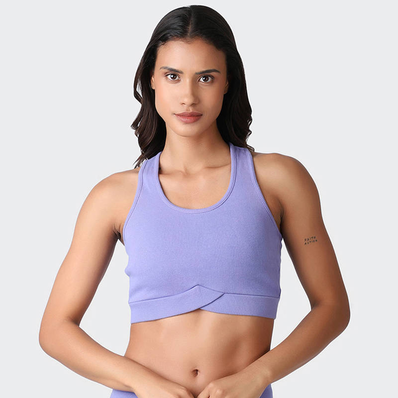 Kica Very Peri Ribbed Sports Bra Mid Support - Lavender