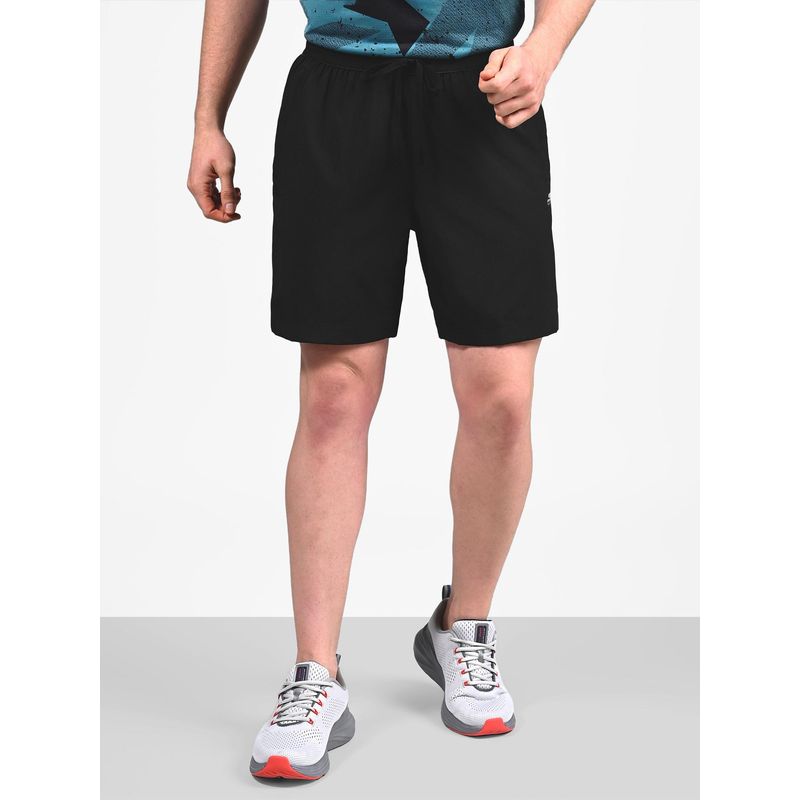 SKECHERS Men Woven Performance Black Shorts (L)