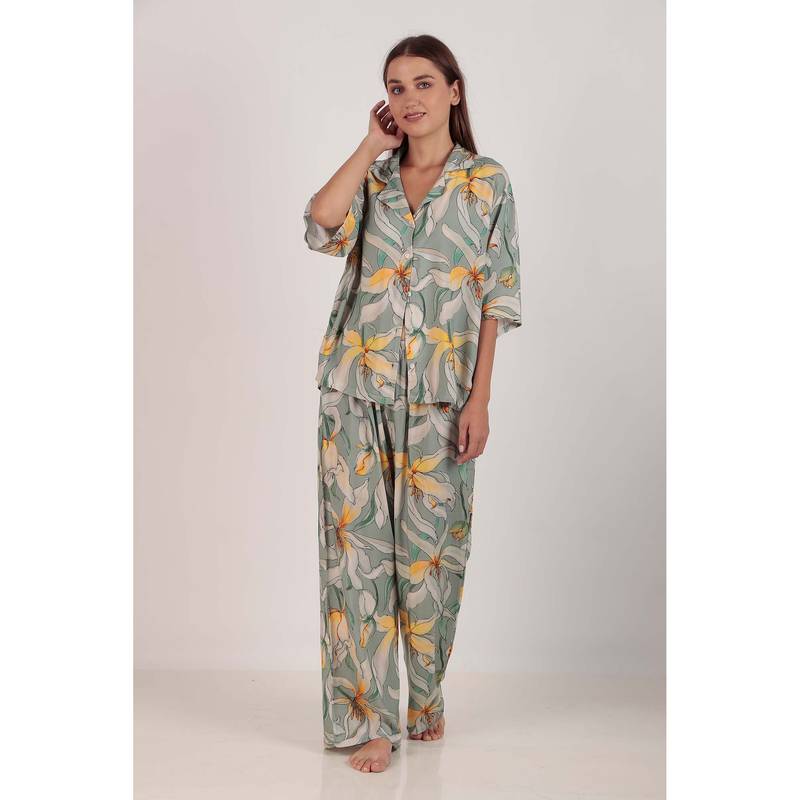 Masha Lush Lily Loungewear Shirt and Pyjama (S)