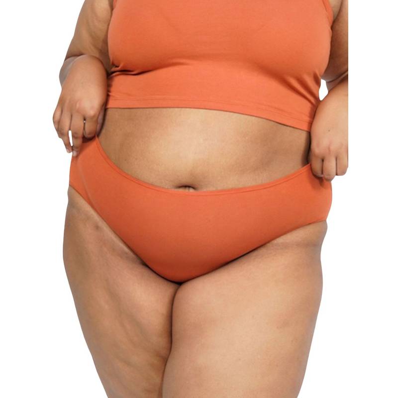 Buttchique Hipster Panty With Full Hip Coverage - Coral (S)