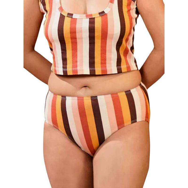 Buttchique Hipster Panty With Full Hip Coverage - Multi-Color (L)