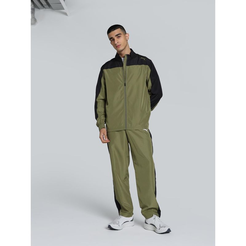 Puma Train Favorite Oh Men's Green Track Suit (Set of 2) (XL)