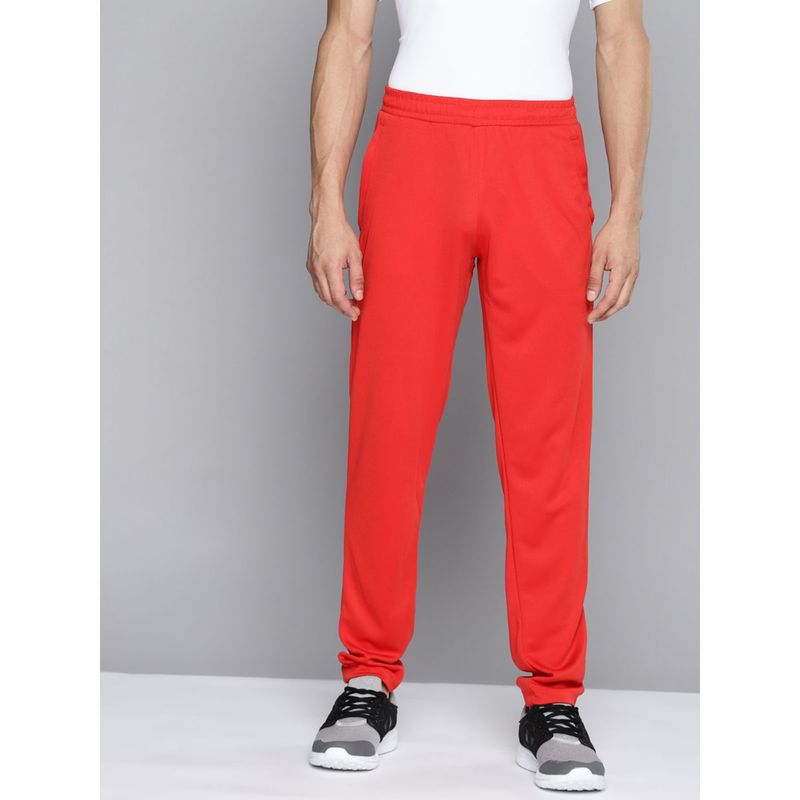 Alcis Men Red Solid Slim Fit Track Pants (L)