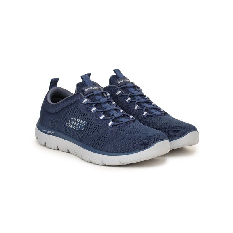 SKECHERS Men Navy Blue SUMMITS-LOUVIN Running Shoes (UK 9)