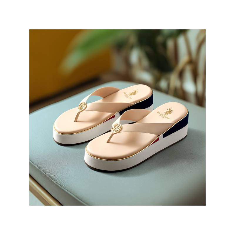 U.S. POLO ASSN. Womens Tracy Eva Flatform Sandals (UK 3)
