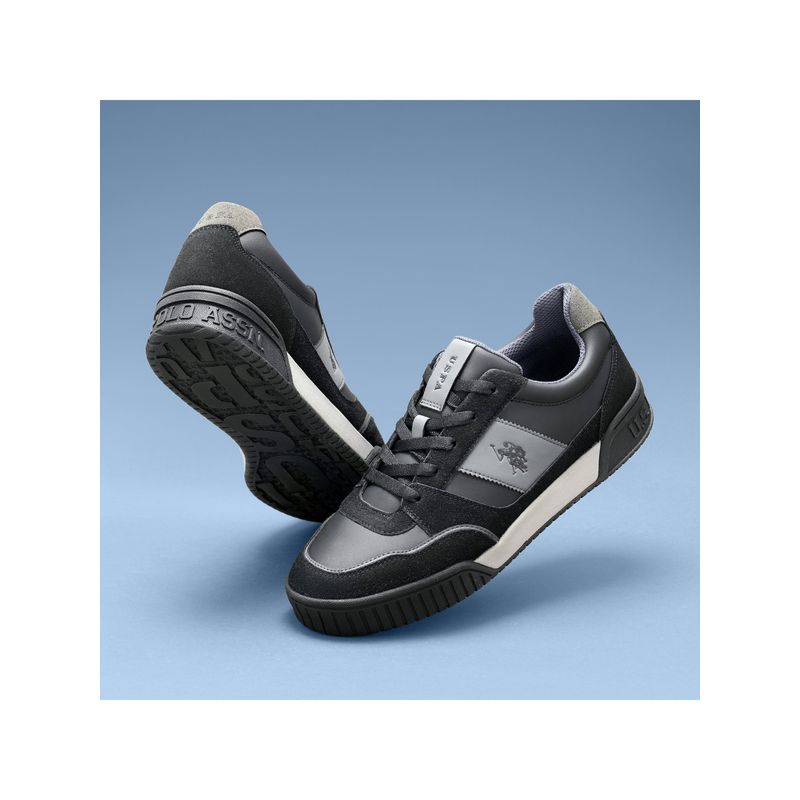 U.S. POLO ASSN. Men Black Rever Sneakers (UK 11)