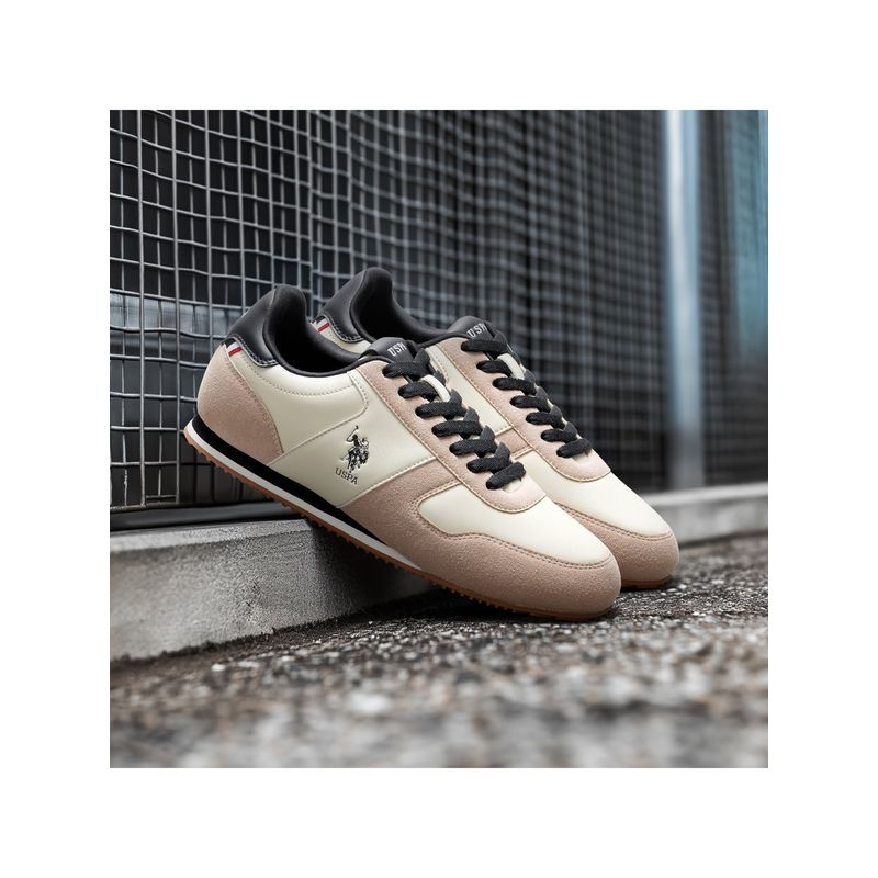 U.S. POLO ASSN. Men Beige Enco Sneakers (UK 9)