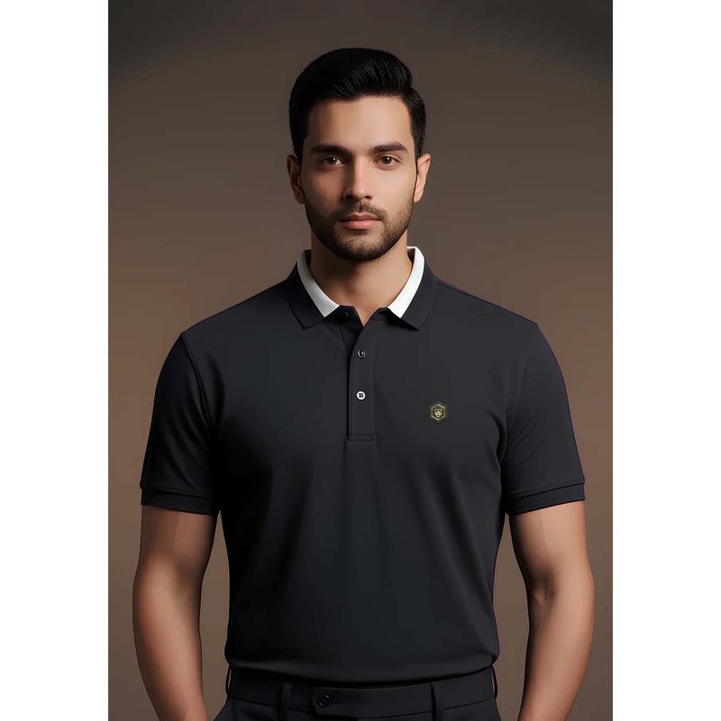 Calvin Klein Afterglow Waffle Solid Polo T-Shirt (L)