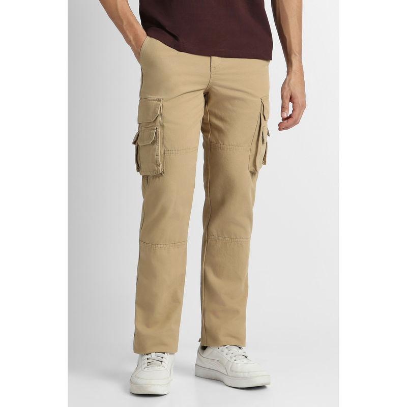 Van Heusen Khaki Cargo Pocket Trouser (32)