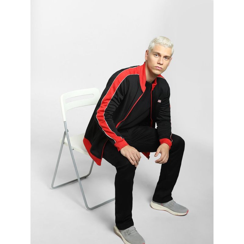 Jack & Jones Black Contrast Tipping Track Jacket (S)