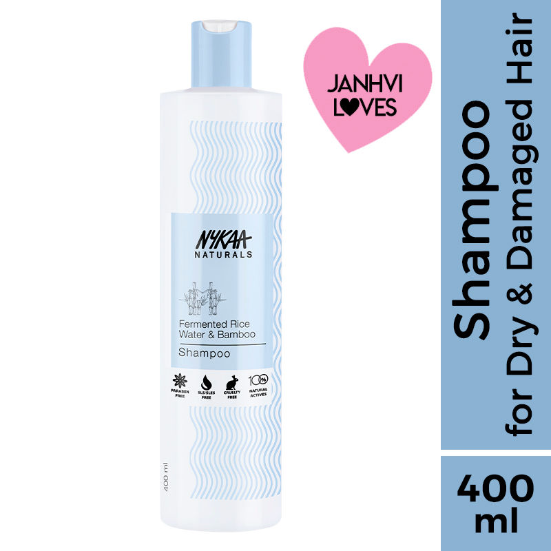 Nykaa Naturals Anti-Frizz Sulphate-Free Shampoo With Fermented Rice Water, Bamboo and Argan Oil
