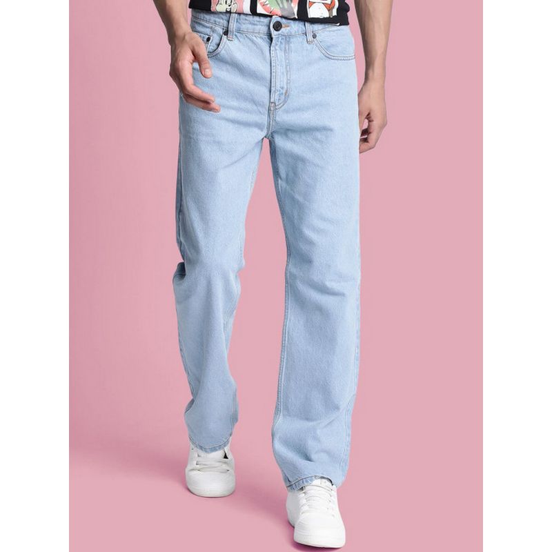 Bene Kleed Men Blue Mid-Rise Straight Fit Jeans (32)