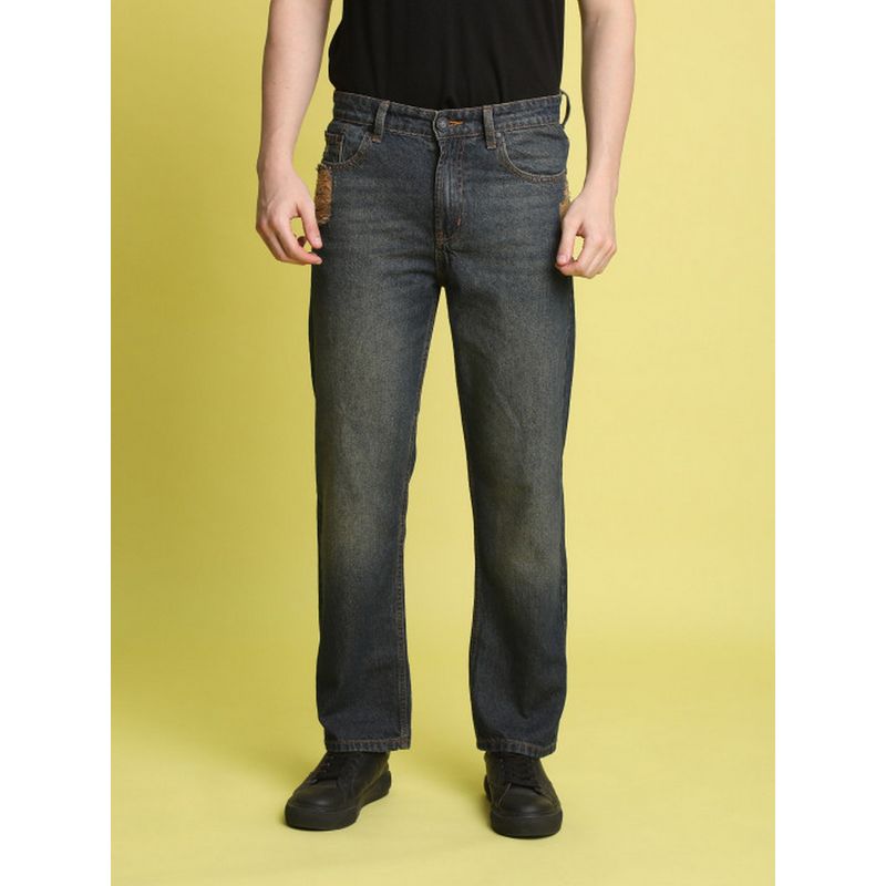 Bene Kleed Men Blue Tinted Straight fit Denim Jeans (32)