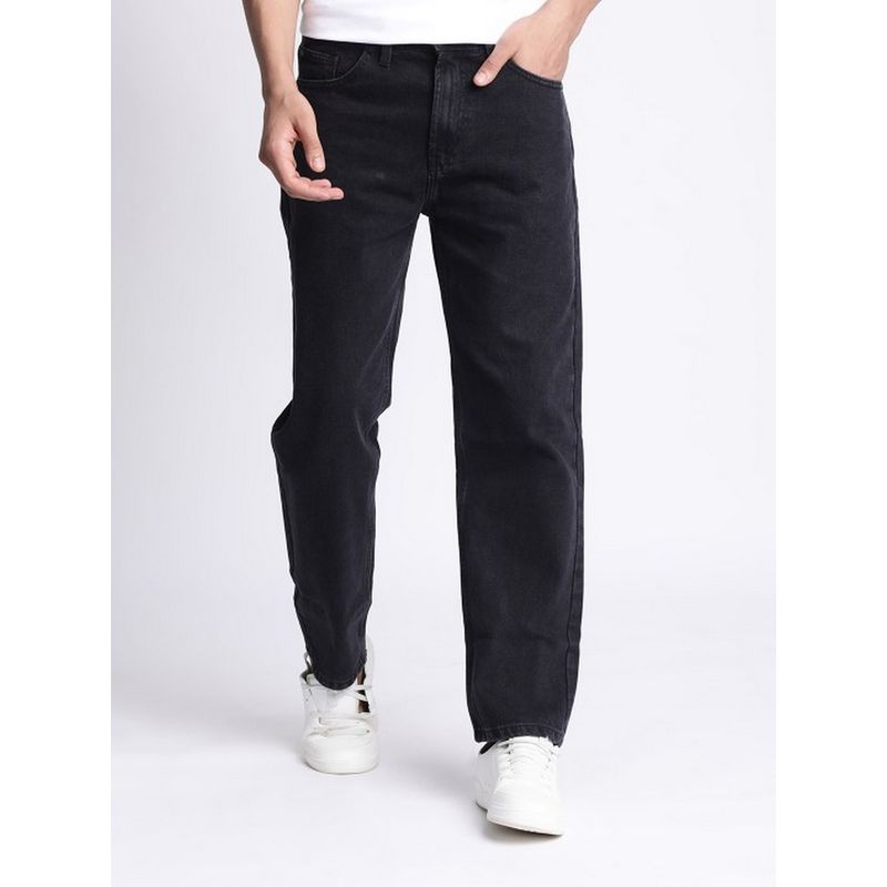 Bene Kleed Men Black Relaxed Fit Denim Jeans (30)