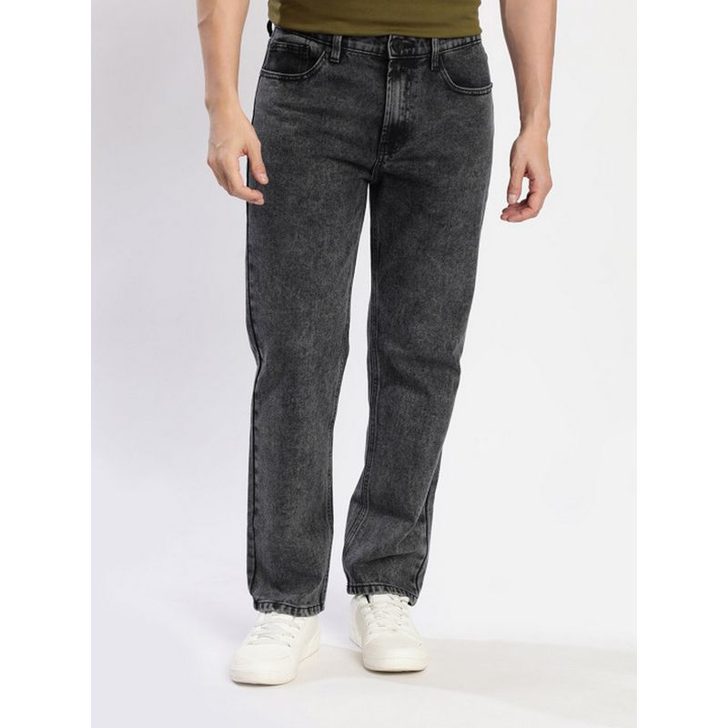 Bene Kleed Men Charcoal Relaxed Fit Denim Jeans (28)