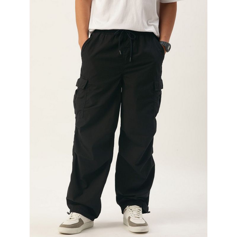 Bene Kleed Men Black Cotton Mid Waist Cargo (32)