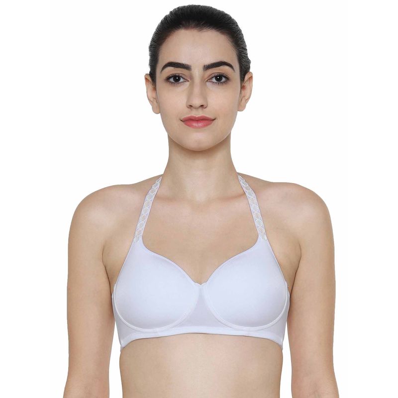Triumph Fancy T-Shirt Bra Invisible Padded Wireless Body Make-Up Comfort Bra - White (32B)